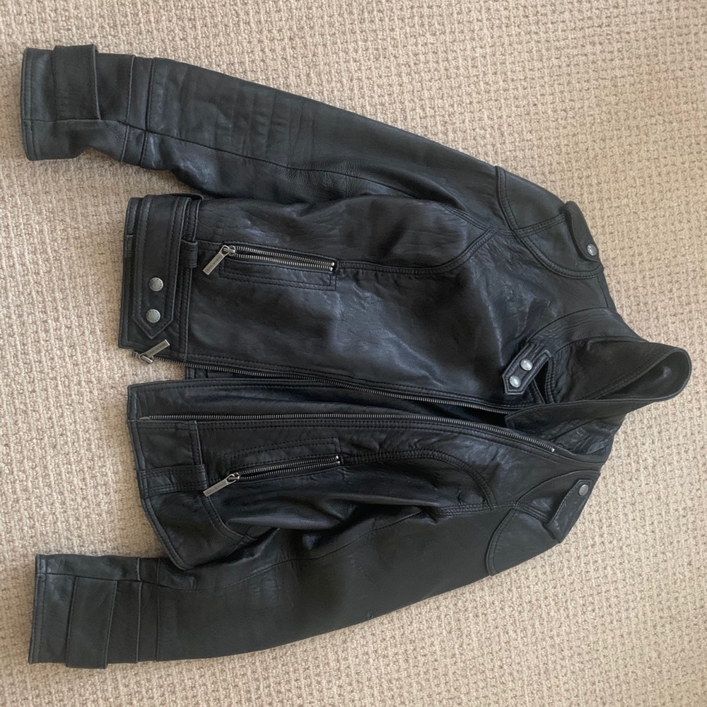 Michael kors leather jacket